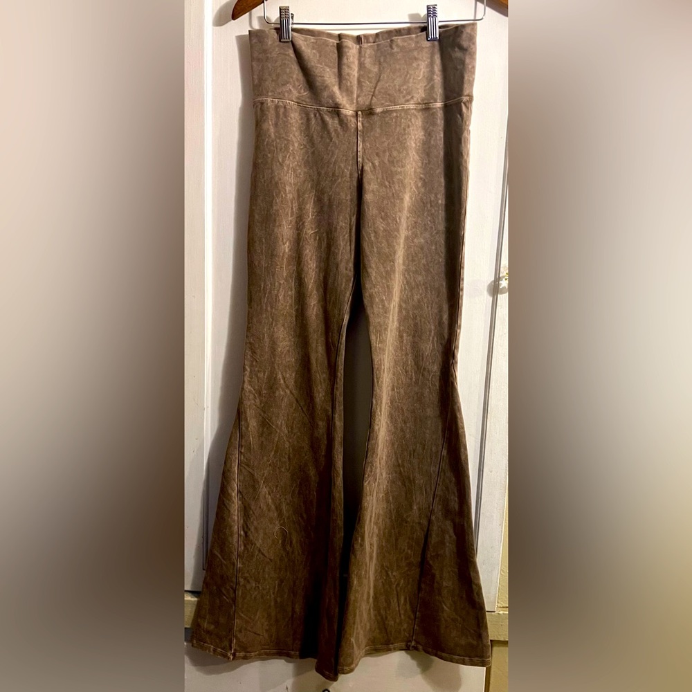Blue Buttercup Mineral Dye Flare Pants
